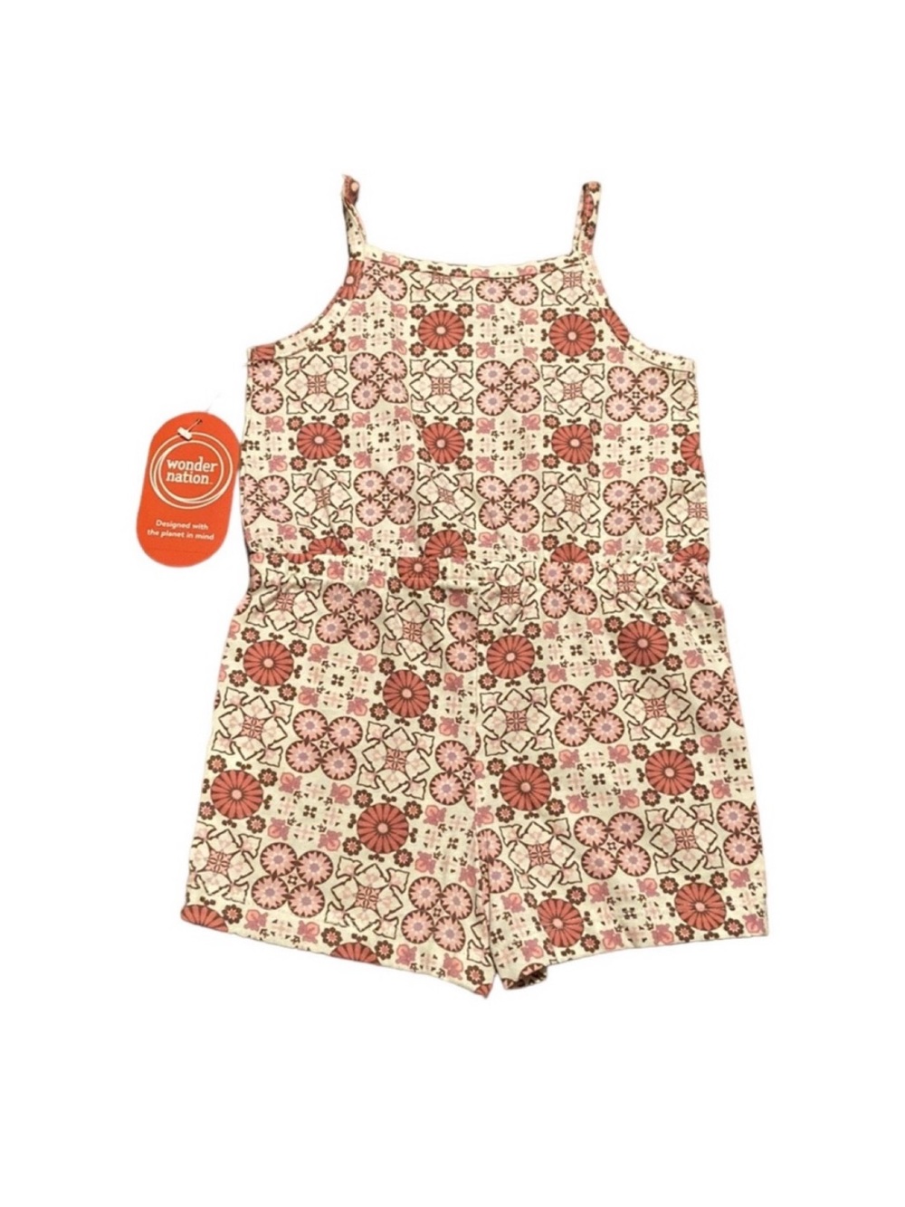 Wonder Nation Spaghetti Strap Rompers - Picture 6 of 12